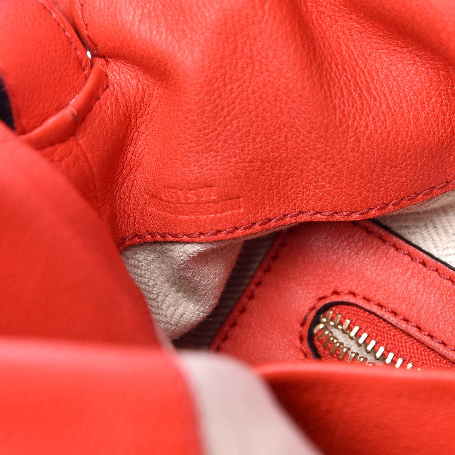 Loewe Calfskin Flamenco Knot Bag Red 7 of 15