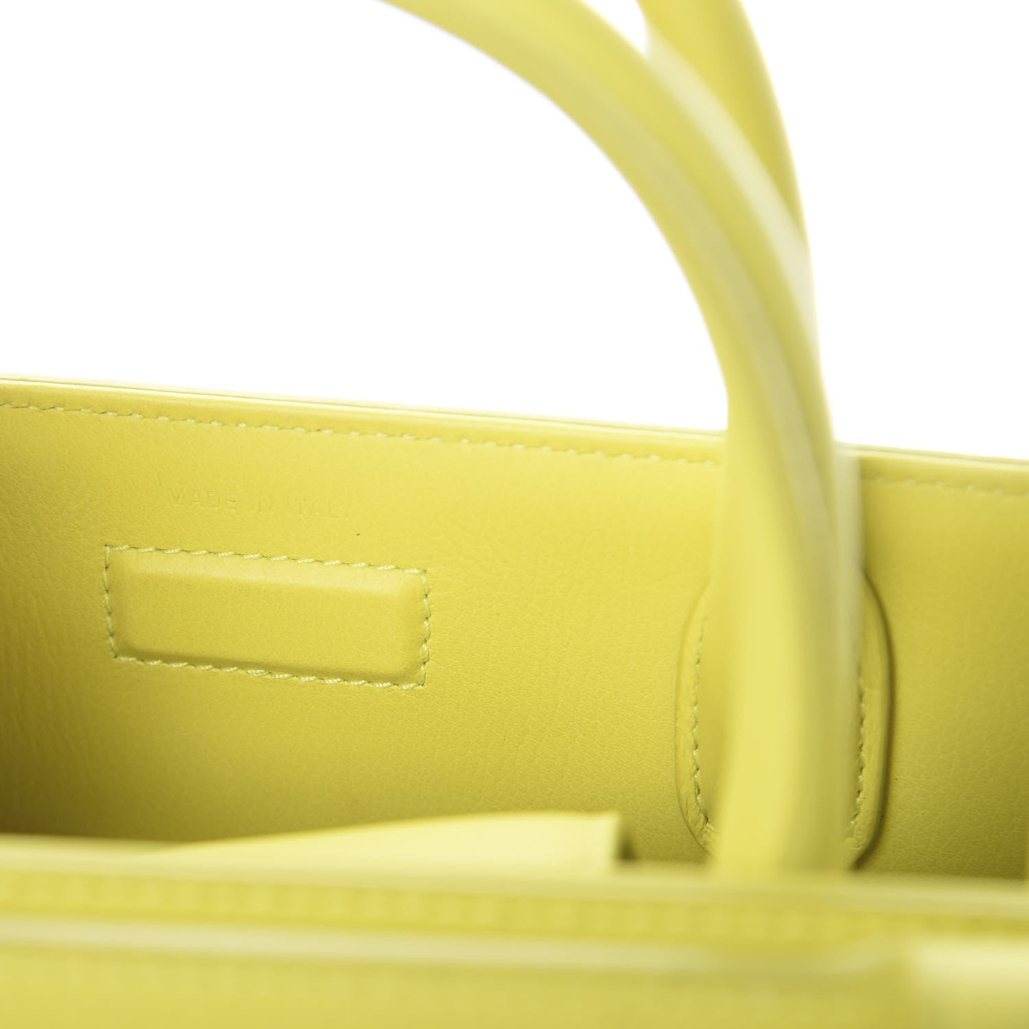 Christian Dior Grained Calfskin Mini Diorever Flap Yellow 5 of 7