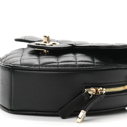 Chanel Lambskin Quilted CC In Love Heart Bag Black 8 of 9