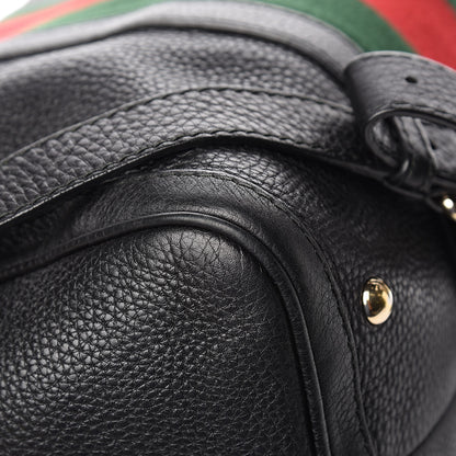 Gucci Calfskin Vintage Web Medium Boston Black 14 of 18