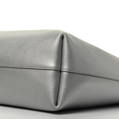 Saint Laurent Metallic Calfskin Large Shopping Tote Silver 9 of 9