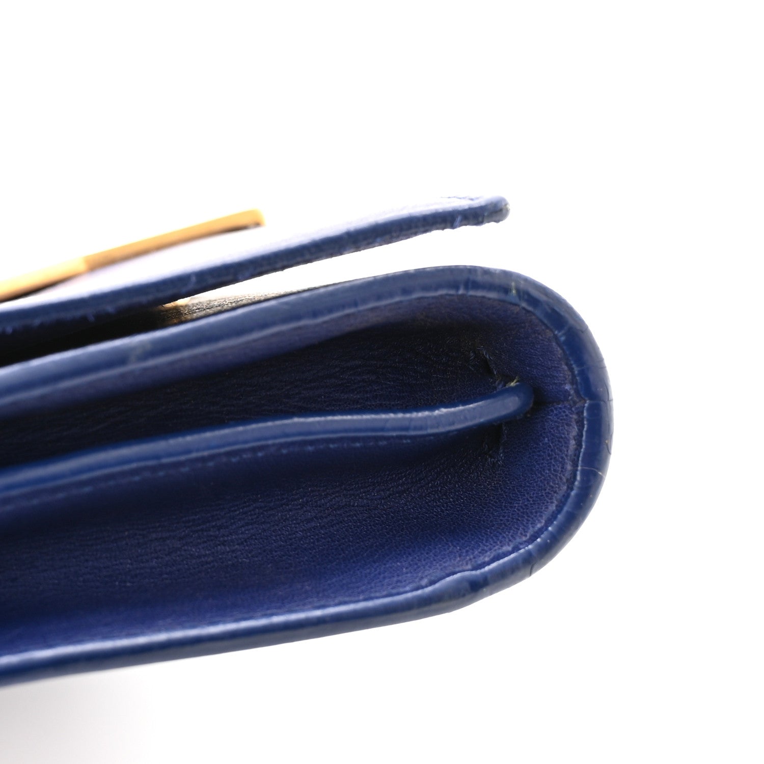 Saint Laurent Calfskin Small Classic Y Satchel Blue 14 of 16
