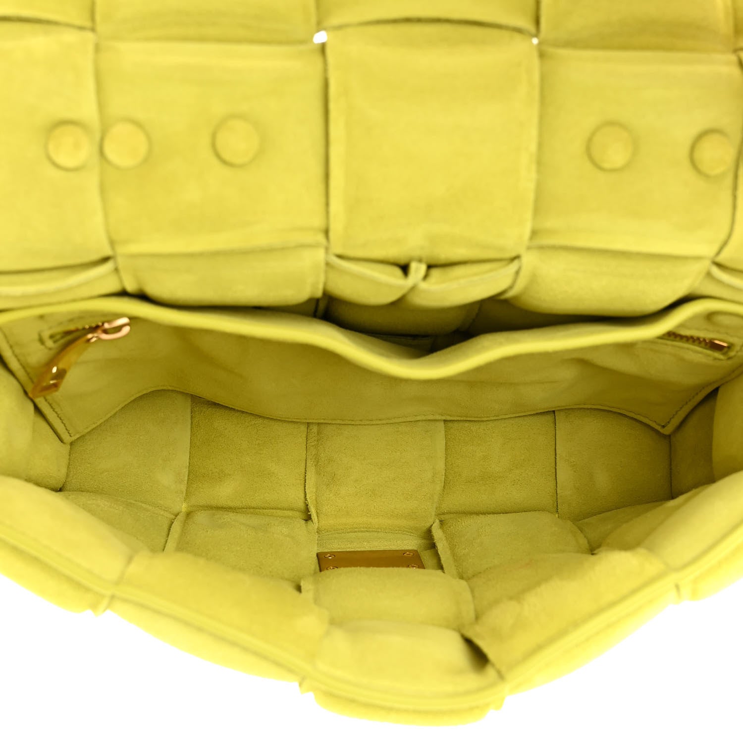 Bottega Veneta Suede Maxi Intrecciato Padded Chain Cassette Crossbody Bag Kiwi 5 of 10