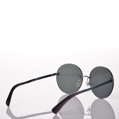 Chanel Mirrored Round Sunglasses 4216 Blue 4 of 8
