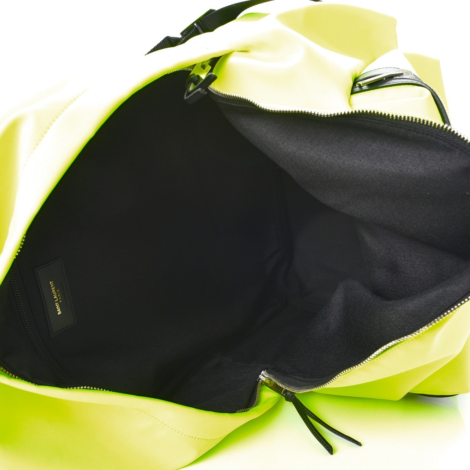 Saint Laurent Nylon Classic Hunting Backpack Neon Yellow 5 of 7