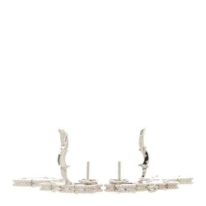 Van Cleef & Arpels 18K White Gold Mother of Pearl 3 Motifs Magic Alhambra Earrings 3 of 5