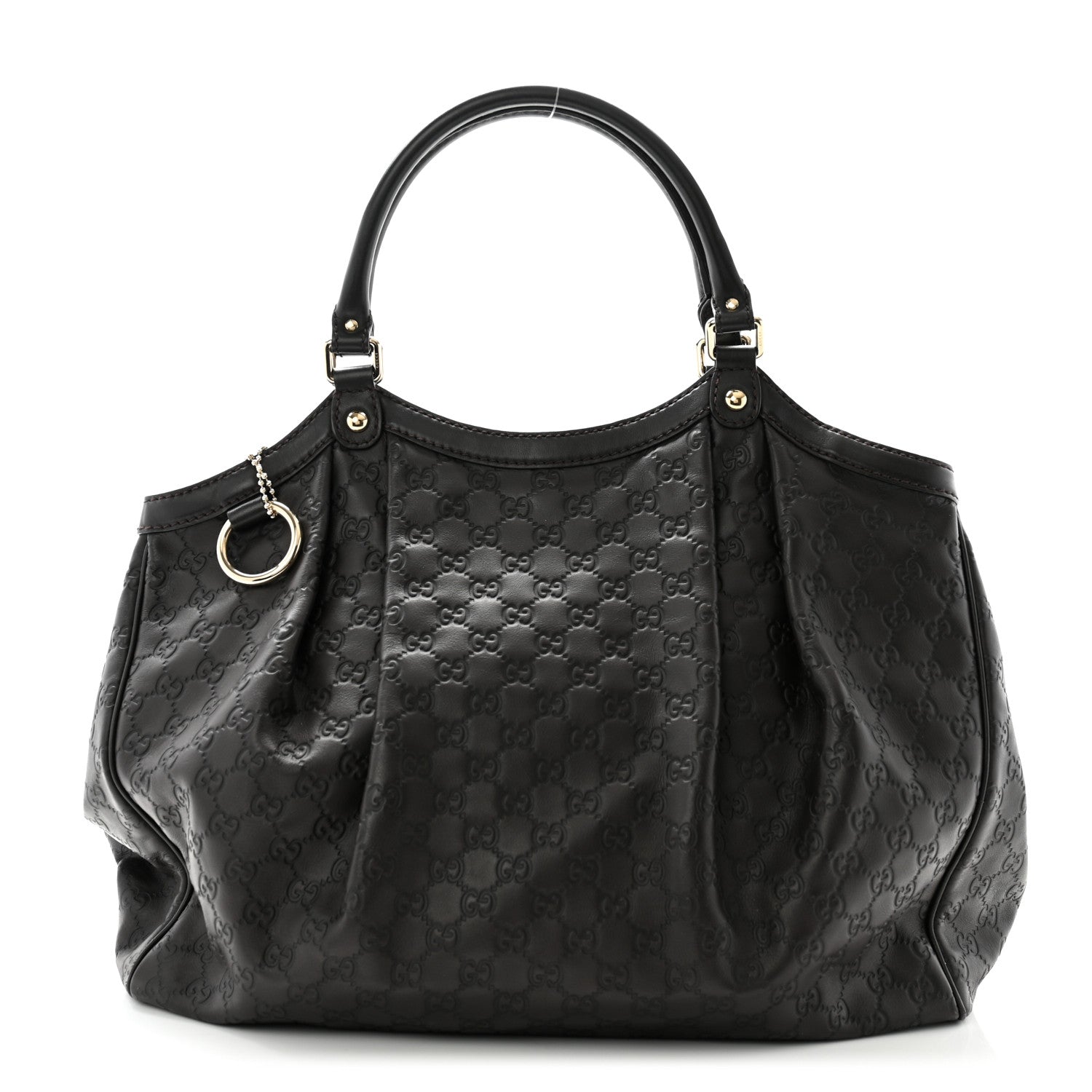 Gucci Guccissima Vitello Tender Large Sukey Tote Testa di Moro 1 of 11