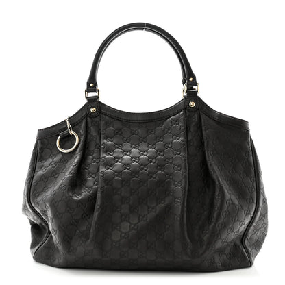 Gucci Guccissima Vitello Tender Large Sukey Tote Testa di Moro 1 of 11