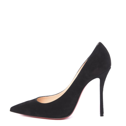 Christian Louboutin Veau Velours Decoltish 100 Pumps 38 Black 1 of 11