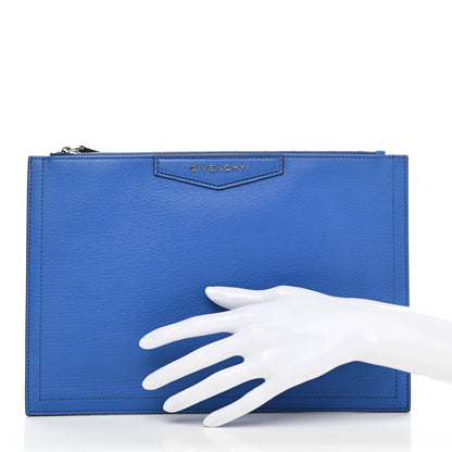 Givenchy Sugar Goatskin Medium Antigona Pouch Indigo Blue 2 of 7