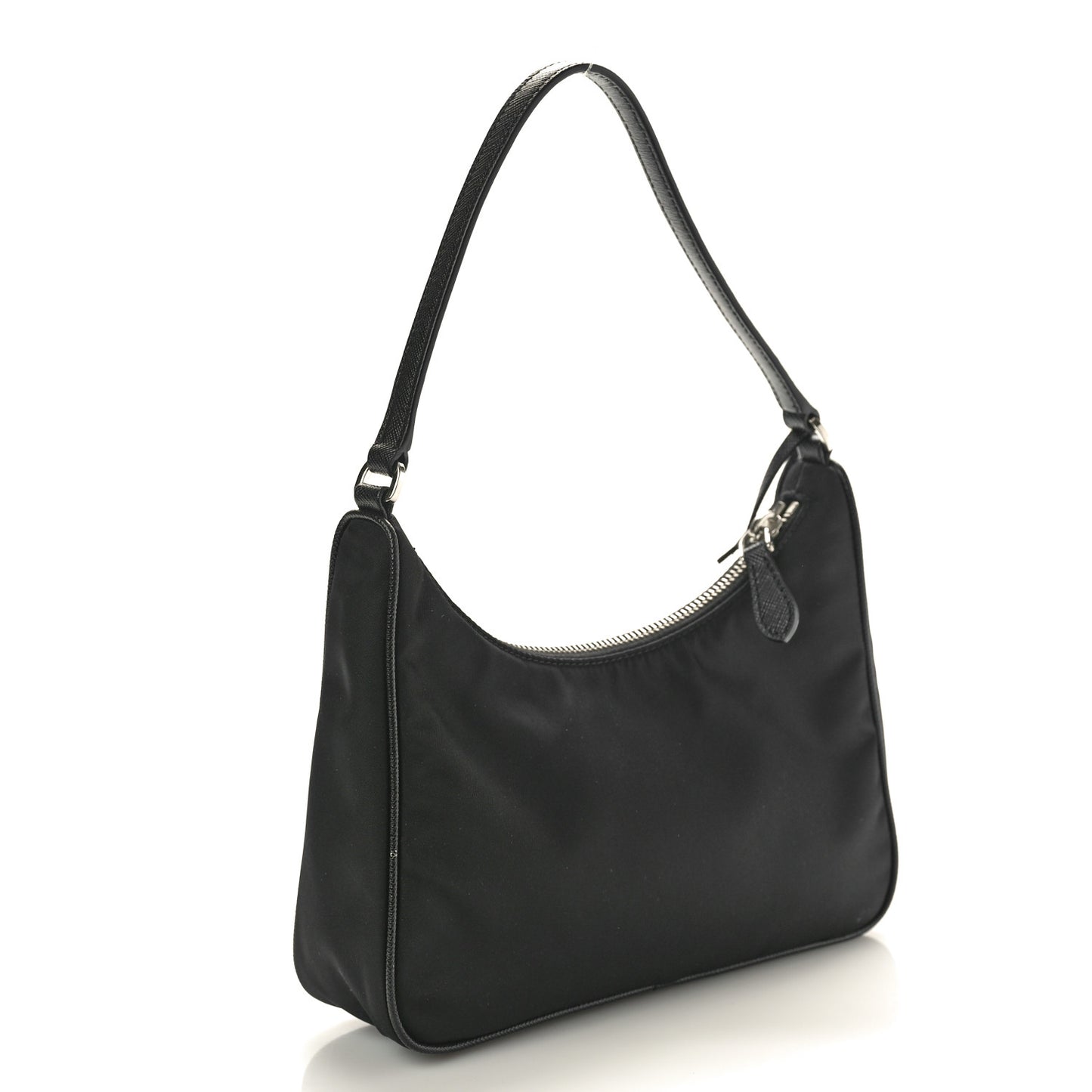 Tessuto Nylon Saffiano Mini Re-Edition 2005 Bag Black