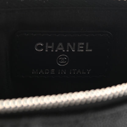 Chanel Caviar Quilted Boy Flat Wallet Pouch Black 7 of 7