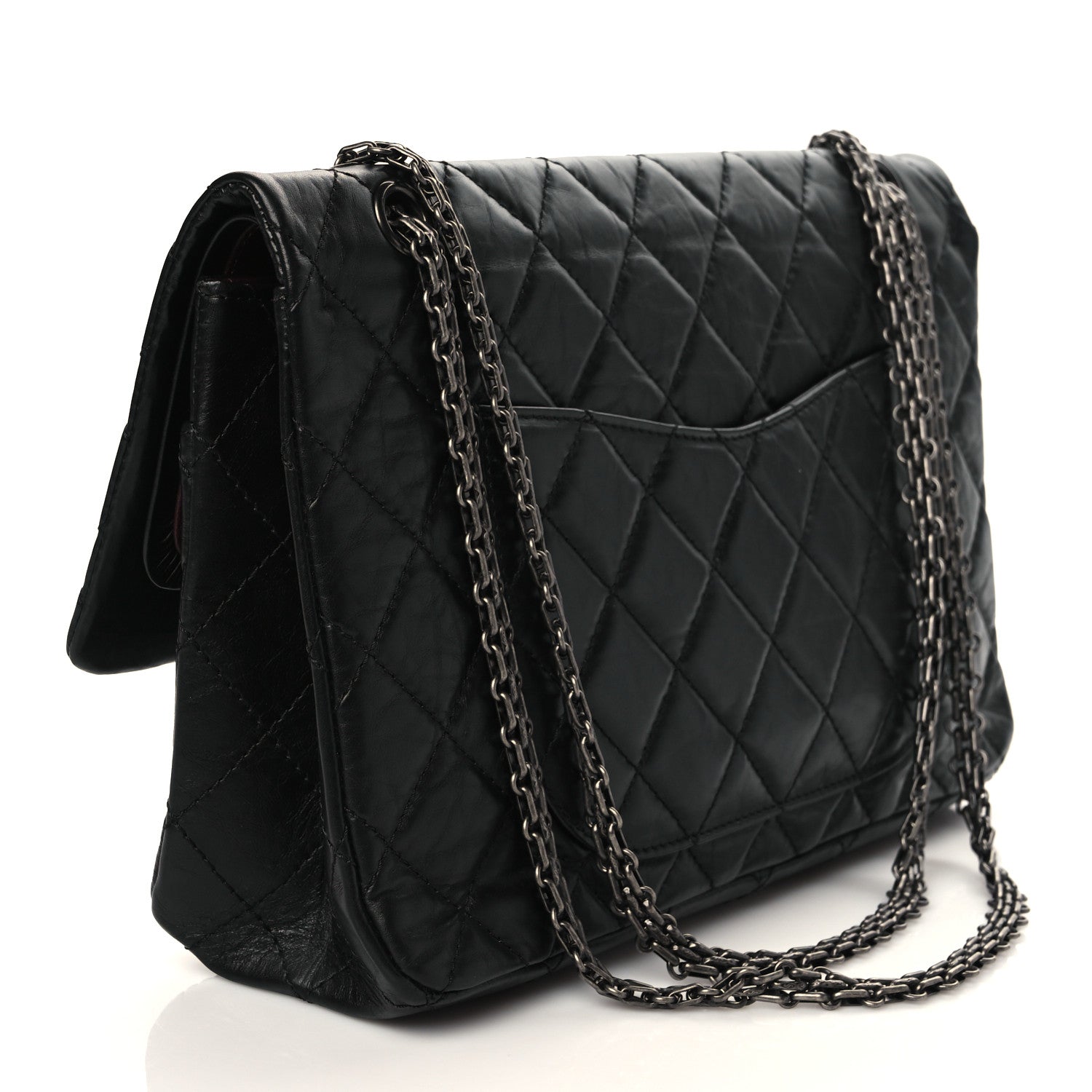 Chanel Aged Calfskin Quilted 2.55 Reissue 227 Flap Black 3 of 10