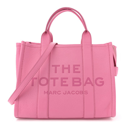 Marc Jacobs Grained Calfskin Medium The Tote Bag Candy Pink 1 of 11