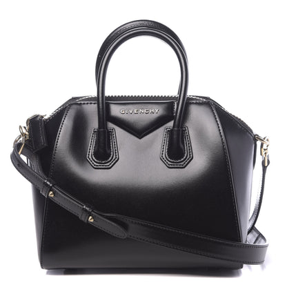 Givenchy Shiny Lord Calfskin Mini Antigona Black 1 of 11