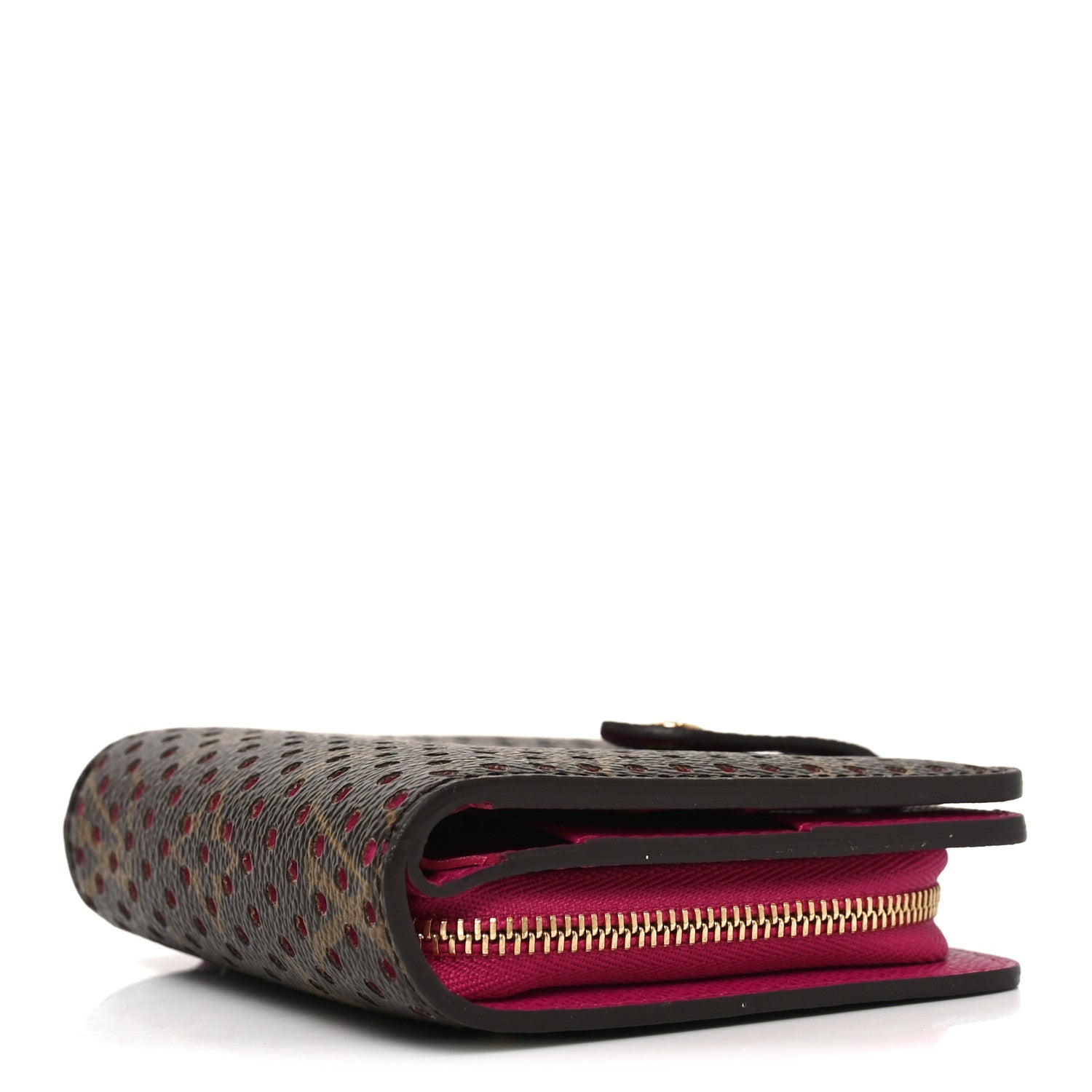 Louis Vuitton Monogram Perforated Compact Zipped Wallet Fuchsia 4 of 6