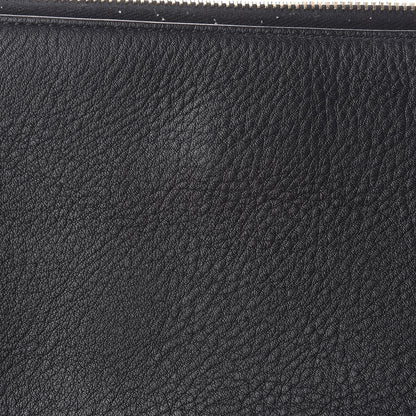 Fendi Vitello Dolce Fox Fur Monster Eyes Mini 2Jours Pouch Black Yellow 18 of 21