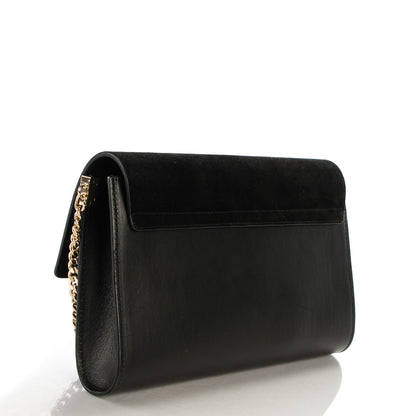 Chloe Suede Calfskin Faye Clutch Black 3 of 7