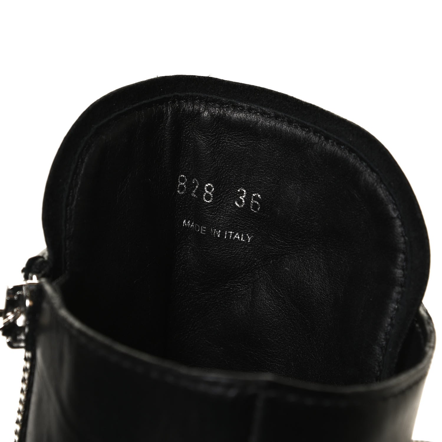 Prada Vitello Lux Nylon Metal Triangle Logo Monolith Pouch Pocket 55mm Tall Combat Boots 36 Black 9 of 12