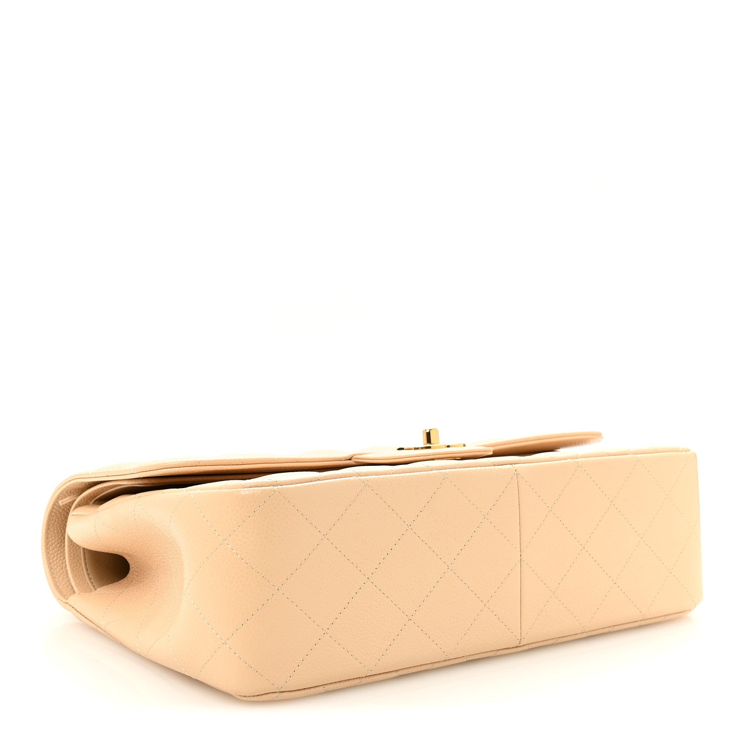 Chanel Caviar Quilted Jumbo Double Flap Beige Clair 4 of 10