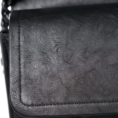 Chanel Crumpled Calfskin Quilted Jumbo Double Flap So Black 14 of 19