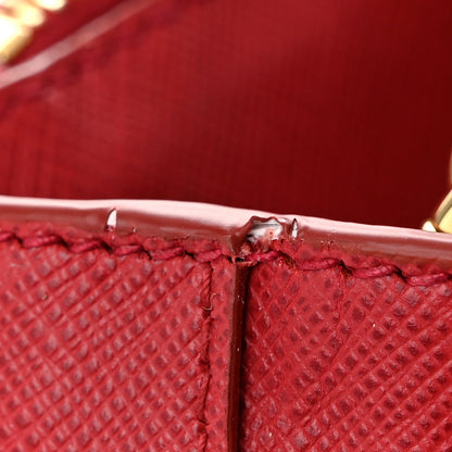 Prada Saffiano Medium Galleria Double Zip Tote Fuoco 11 of 11