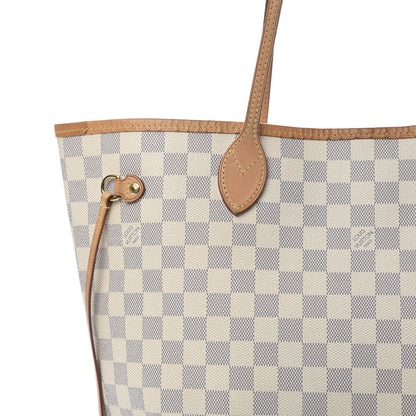 Louis Vuitton Damier Azur Neo Neverfull MM Rose Ballerine 10 of 15