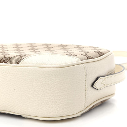 Gucci Monogram Dollar Calfskin Mini Bree Messenger Bag Beige Ebony Avoire 9 of 9