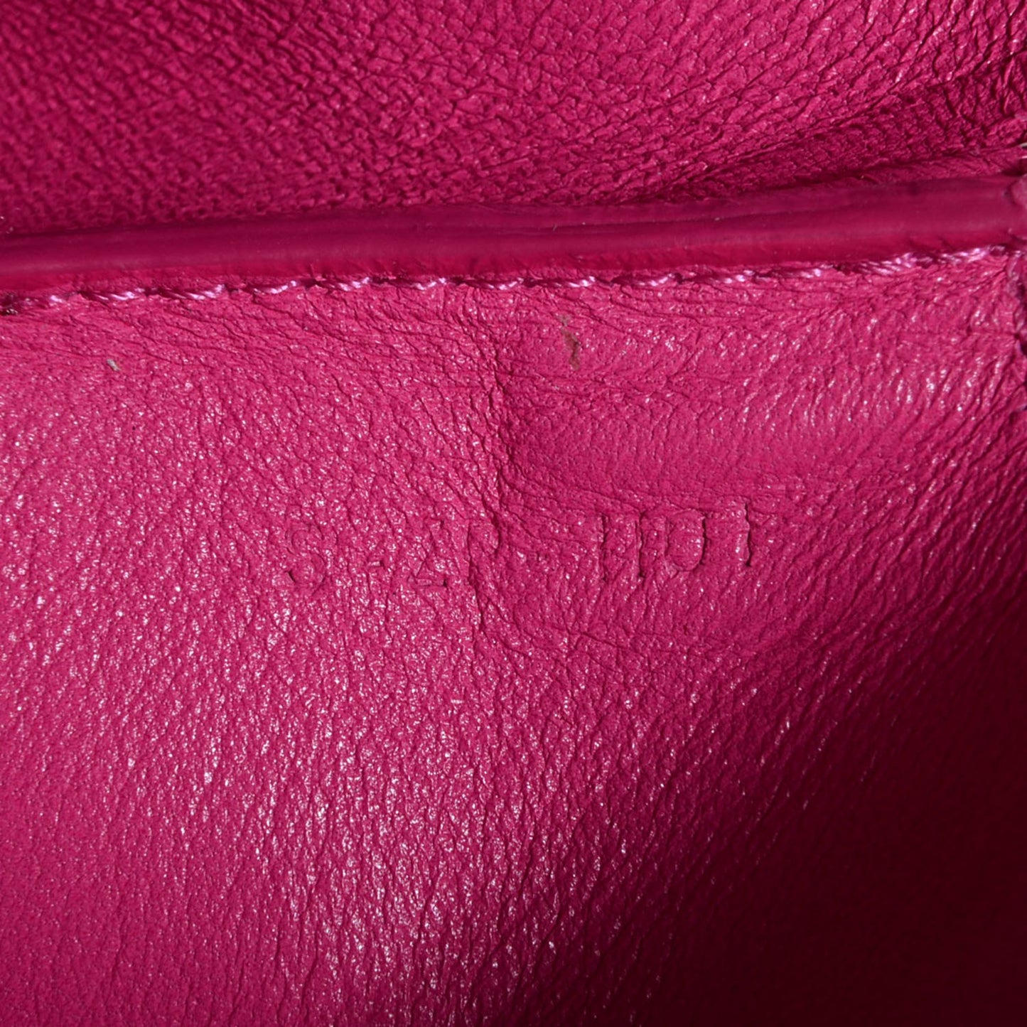 Lambskin Bi-Color Solo Clutch Pouch Hibiscus