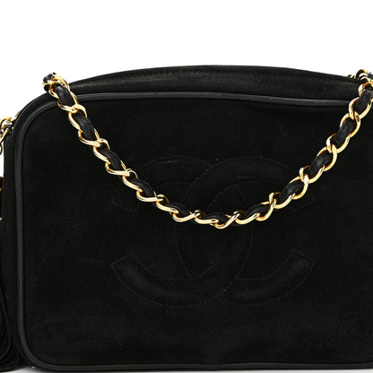 Chanel Suede CC Tassel Camera Case Black 8 of 11