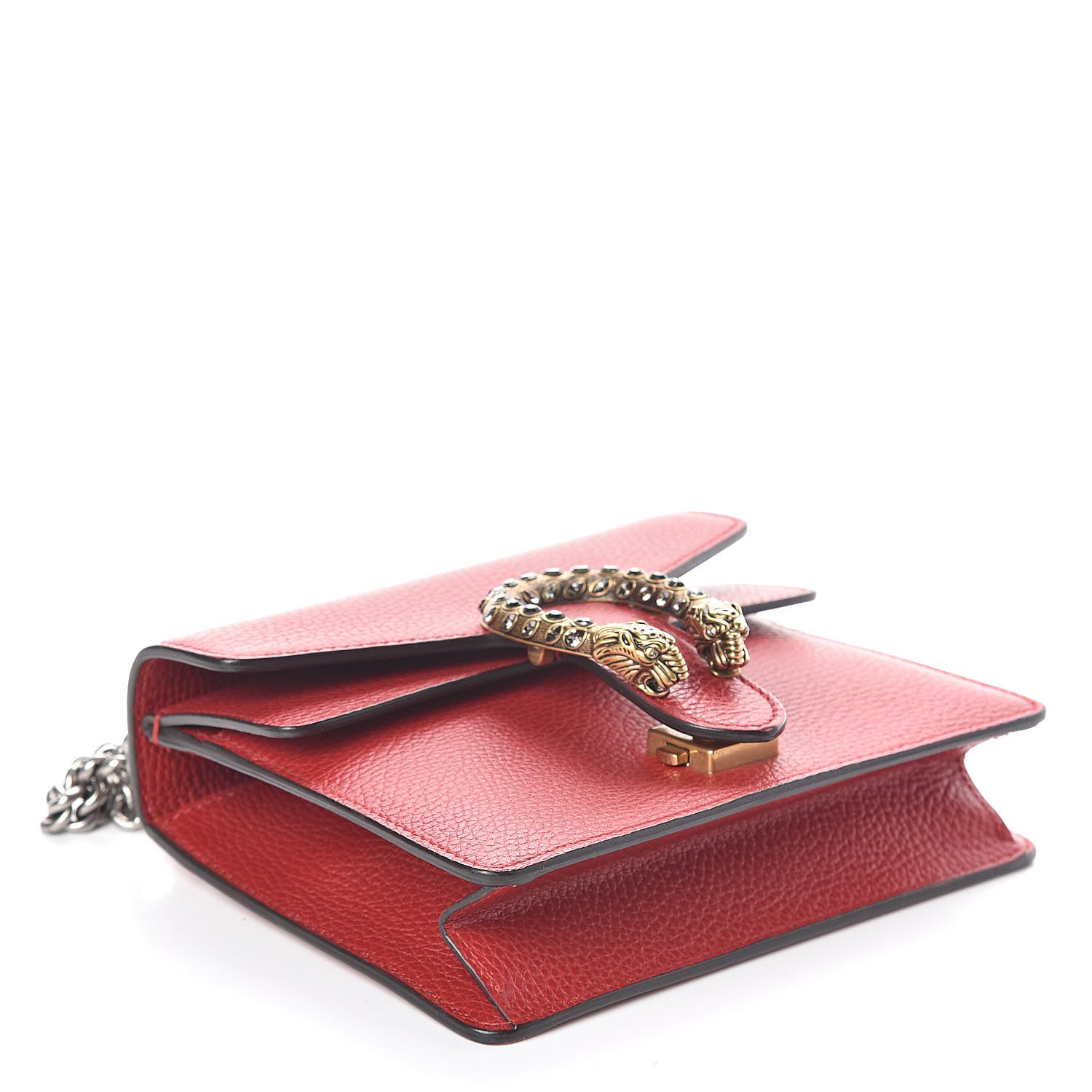 Gucci Calfskin Mini Dionysus Shoulder Bag Hibiscus Red 4 of 9