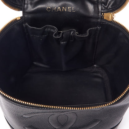 Chanel Caviar Vanity Cosmetic Case Black 7 of 10