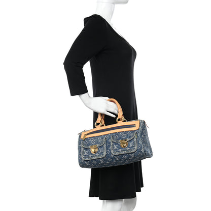 Louis Vuitton Monogram Denim Neo Speedy Blue 2 of 15