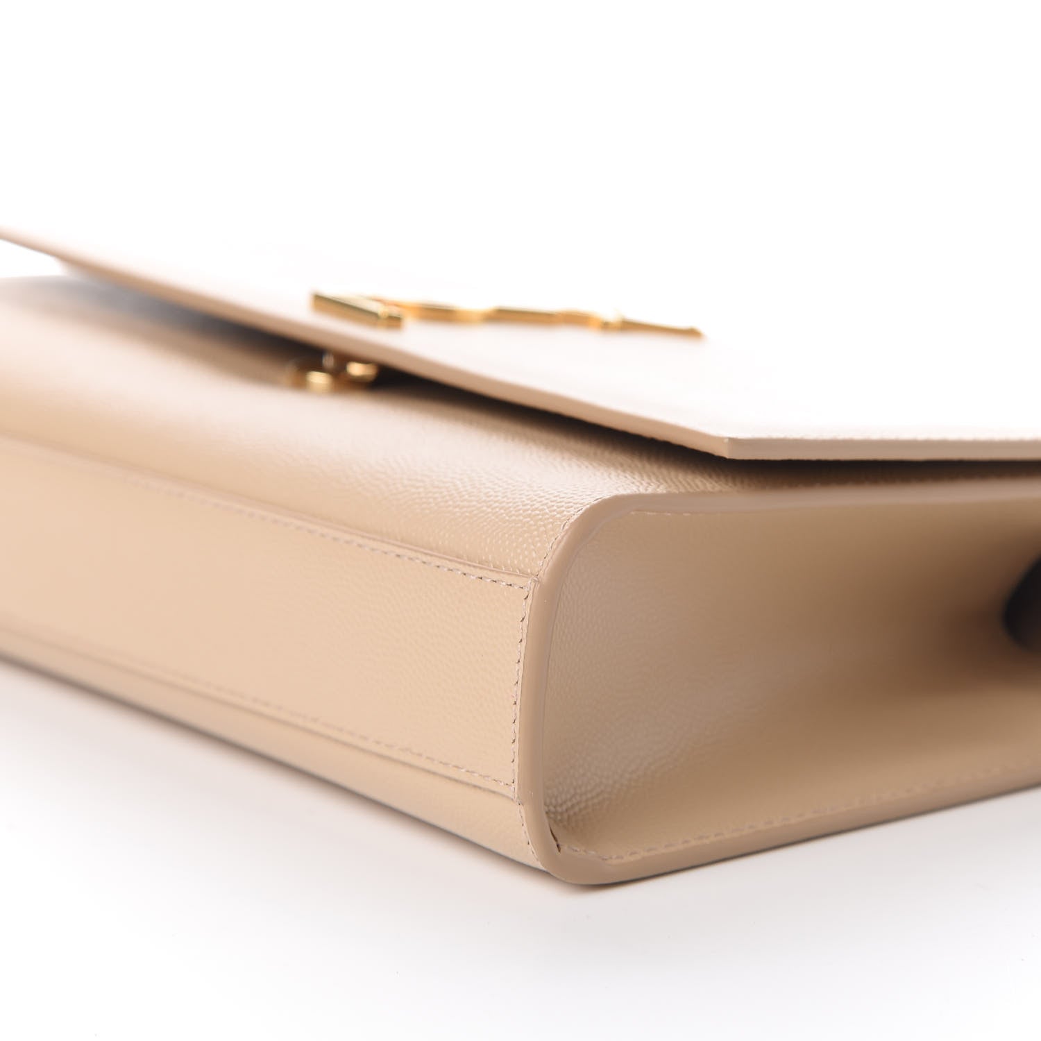 Saint Laurent Grain De Poudre Medium Monogram Kate Satchel Nude Powder 7 of 10