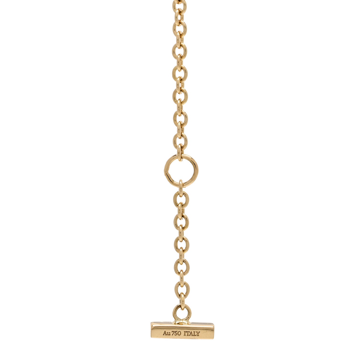 Tiffany 18K Yellow Gold Mini T Smile Bracelet 4 of 5