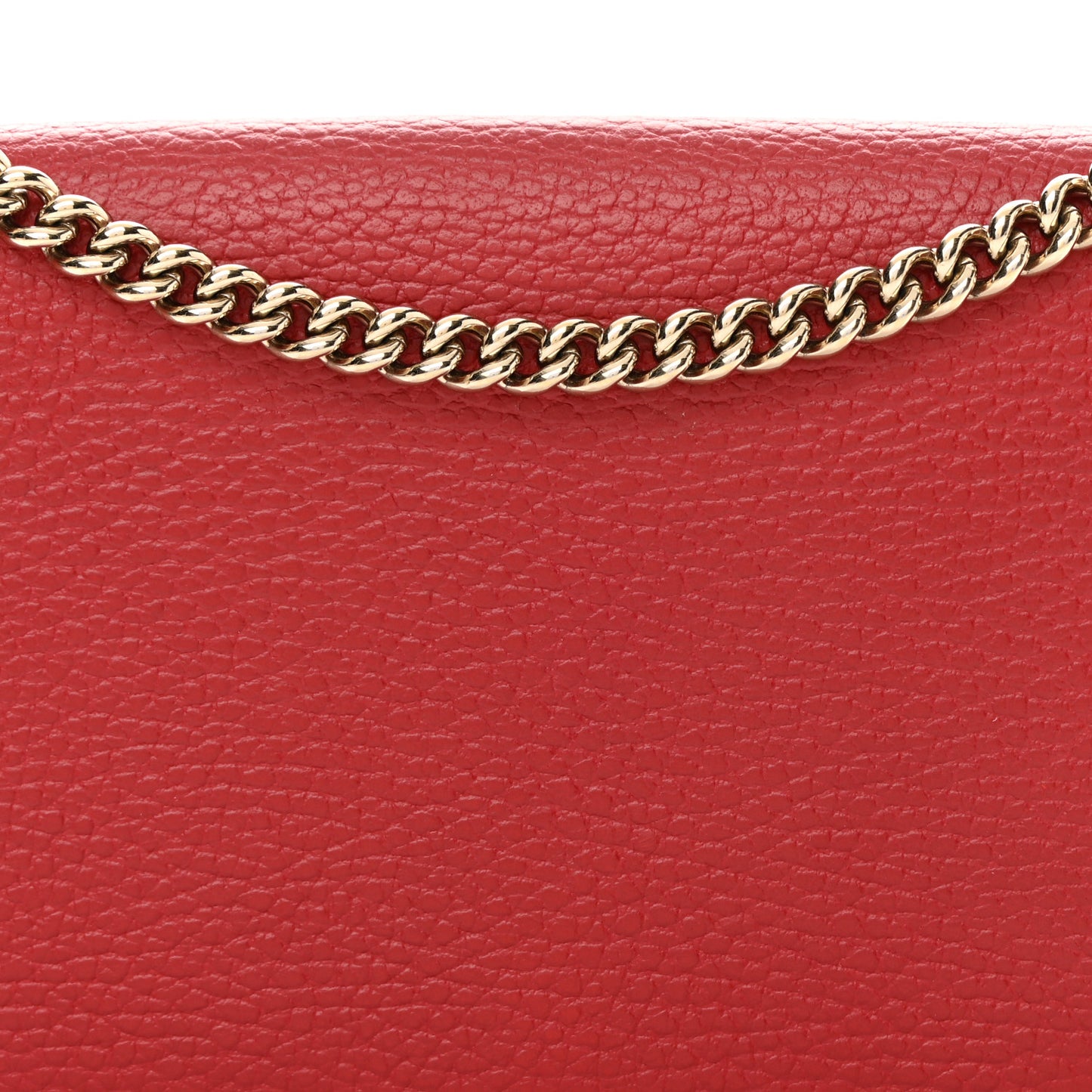 Dollar Calfskin Medium Betty Chain Wallet Tabasco