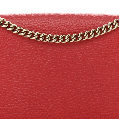Gucci Dollar Calfskin Medium Betty Chain Wallet Tabasco 8 of 13