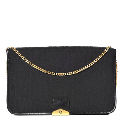Christian Dior Monogram Chain Flap Black 1 of 9