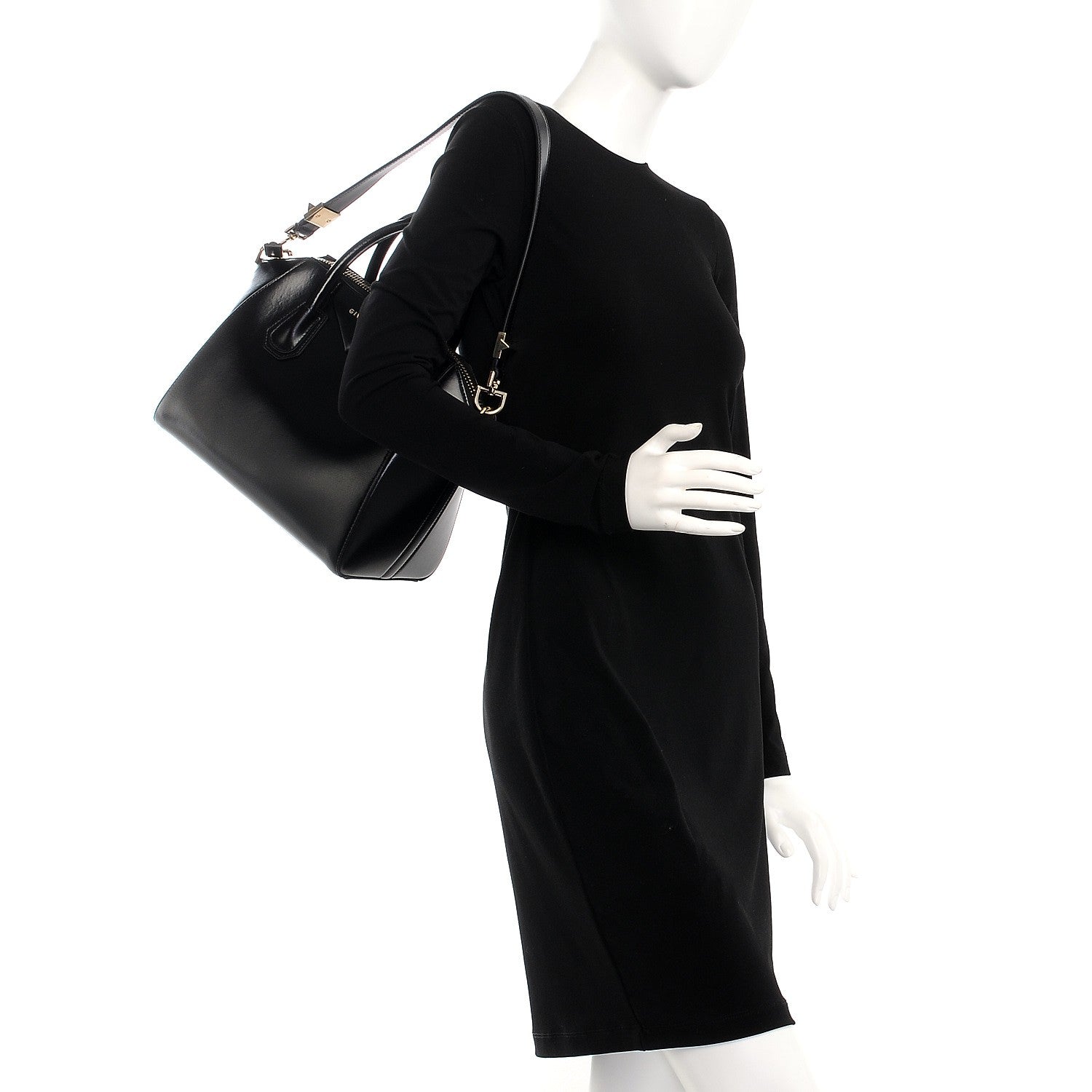 Givenchy Shiny Lord Calfskin Small Antigona Black 2 of 9