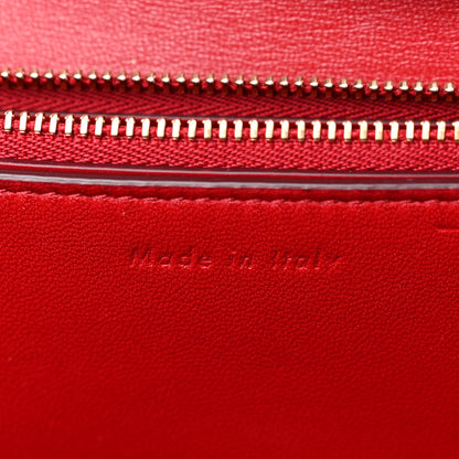 Celine Box Calfskin Medium Classic Box Flap Bag Red 7 of 10