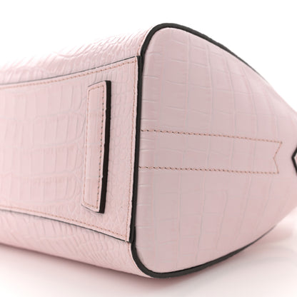Givenchy Calfskin Crocodile Embossed Mini Antigona Pink 10 of 10