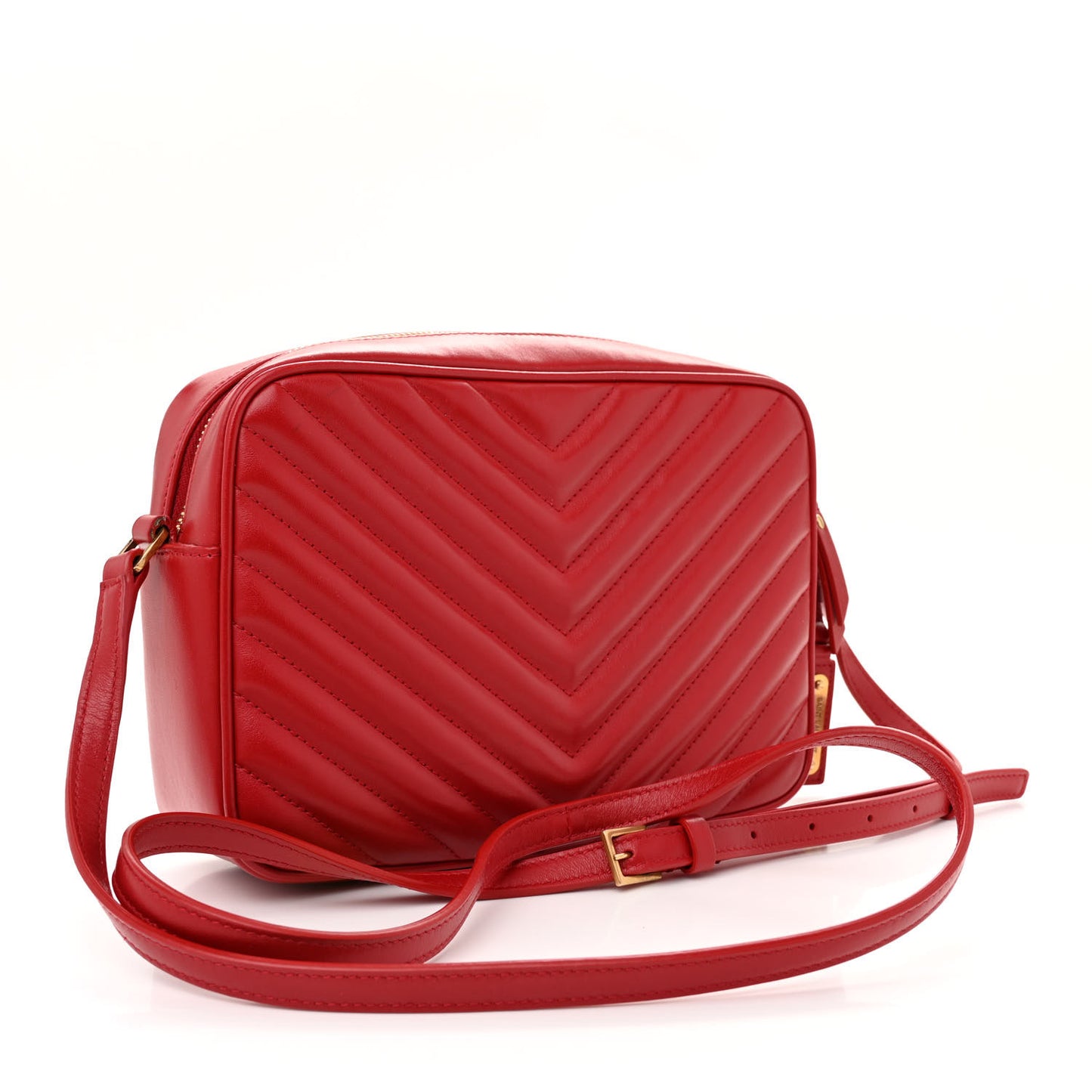 Calfskin Matelasse Monogram Lou Camera Bag Rouge Eros