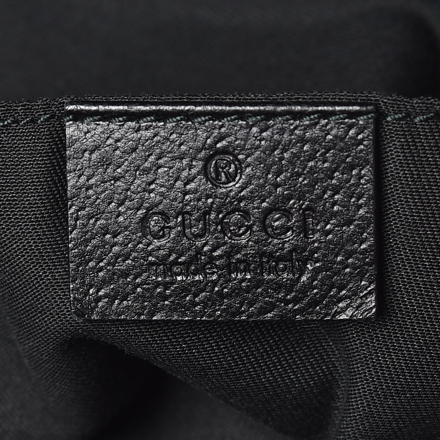GG Monogram Medium Web Handle Vertical Tote Black