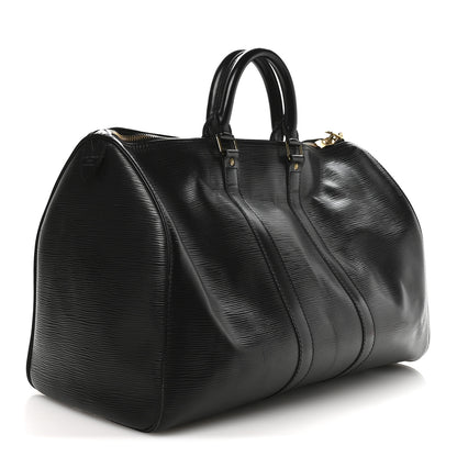 Louis Vuitton Epi Keepall 45 Black 2 of 9