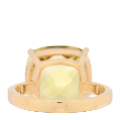 Tiffany 18K Yellow Gold Lemon Citrine Sparklers Cocktail Ring 54 7 3 of 5