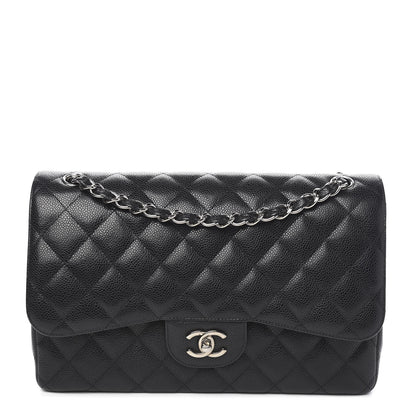 Chanel Caviar Quilted Jumbo Double Flap Black 1 of 9