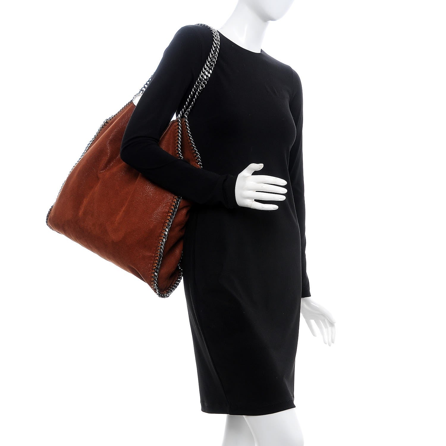 Stella McCartney Shaggy Deer Big Falabella Tote Brown 2 of 9