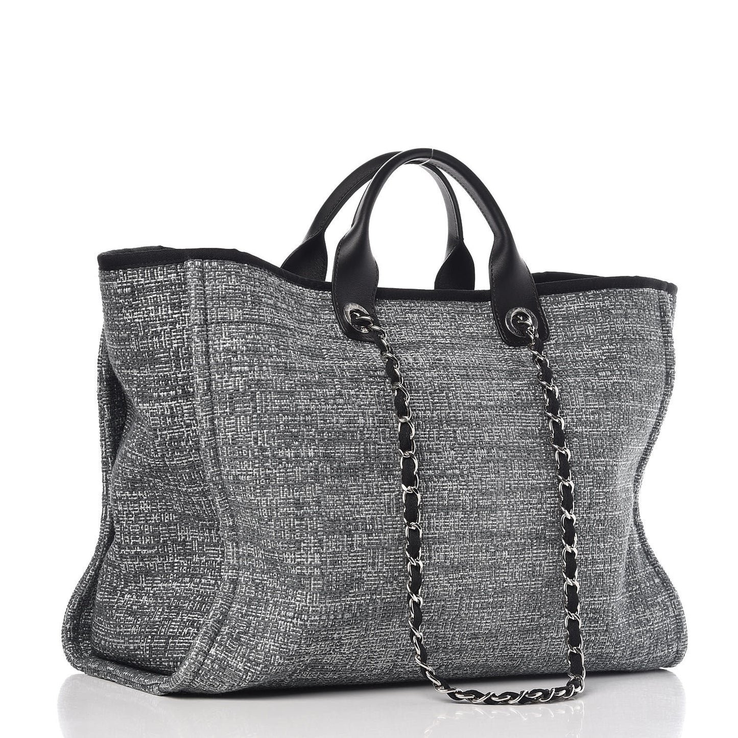 Canvas Large Deauville Tote Charcoal
