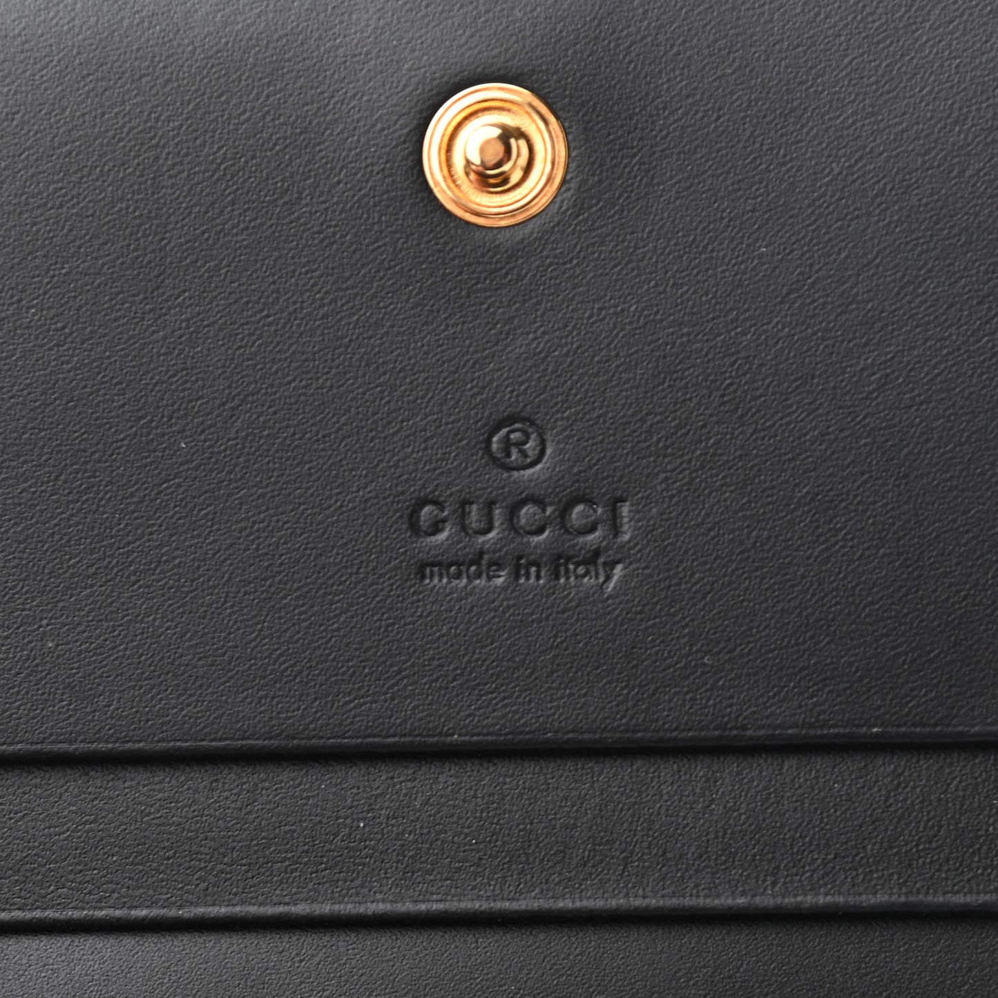 Guccissima Card Case Wallet Black