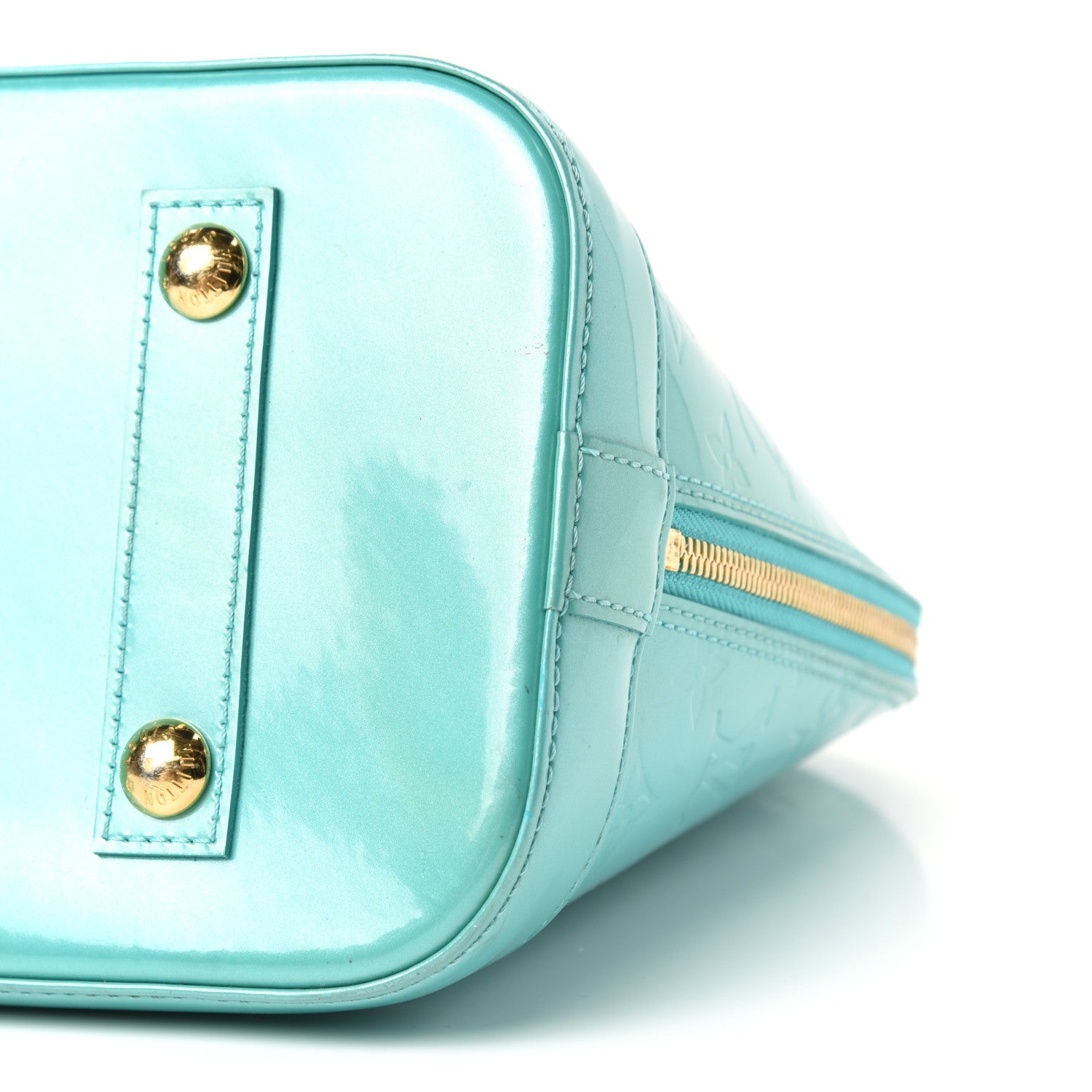 Louis Vuitton Vernis Alma PM Blue Lagon 8 of 9